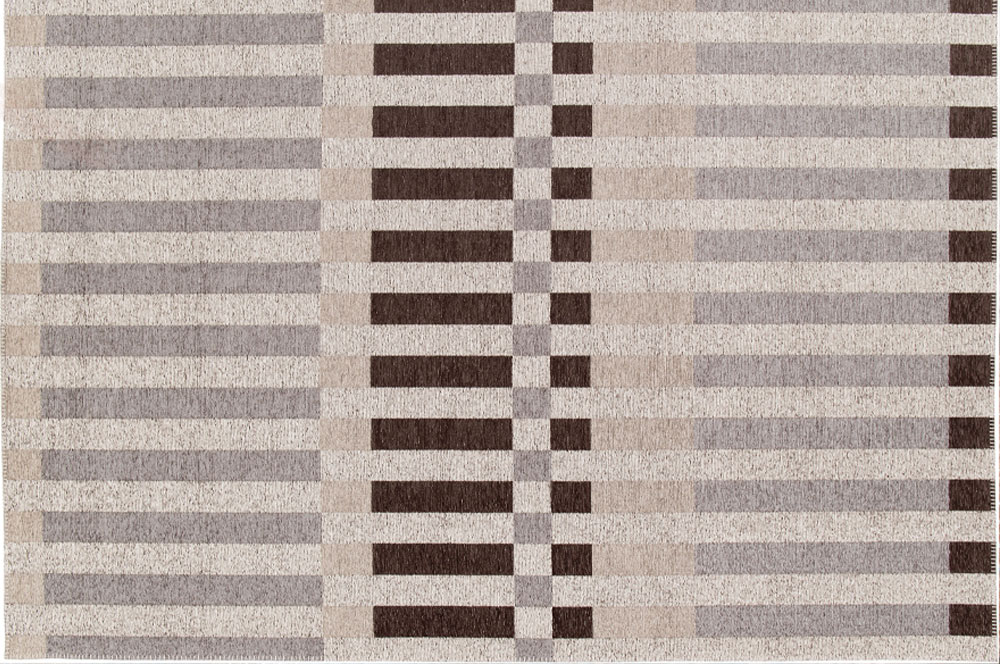 Trellis-Stone Gray Outdoor Rug by Treasure Garden - Image 2